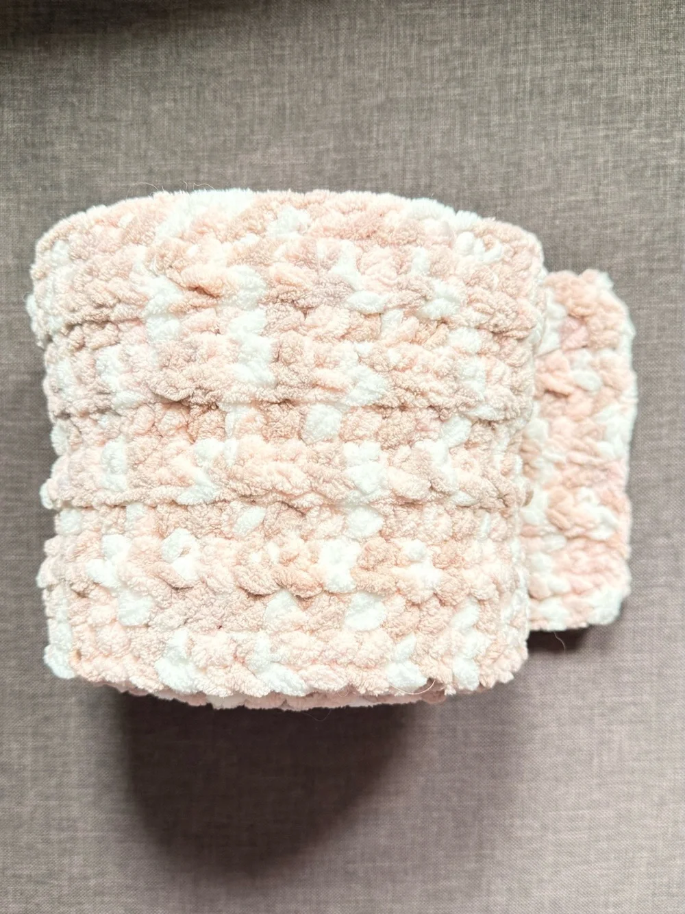 Soft Multi-Color Pink Plush Crocheted Scarf - Handmade with Love Brand New